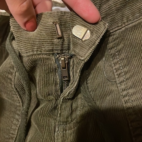 ZARA‎ Trafaluc Cropped Velour Velvet Brown Pants - Picture 5 of 10